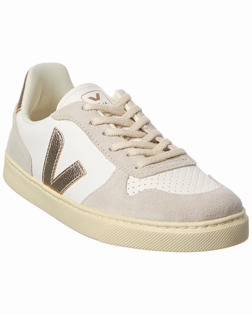 VEJA Small V-10 Laces Chromefree Leather Sneaker Speed Step Flexible Support