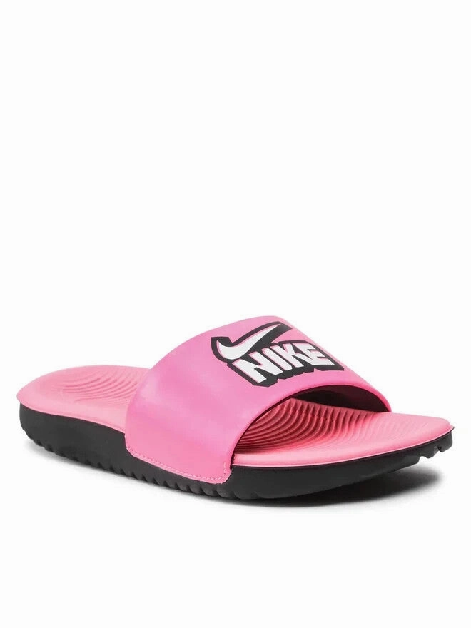 Nike Kawa DD3242-600 Kids Pink Black Flexible Comfort Slide Sandal FD951 Easy-to-wear Sandals