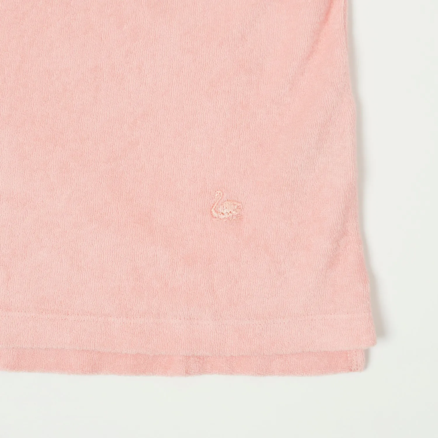 Effortless Style Vibrant Design Merz b. Schwanen 'Good Basics' Plant Based Terry Polo Shirt - Peach