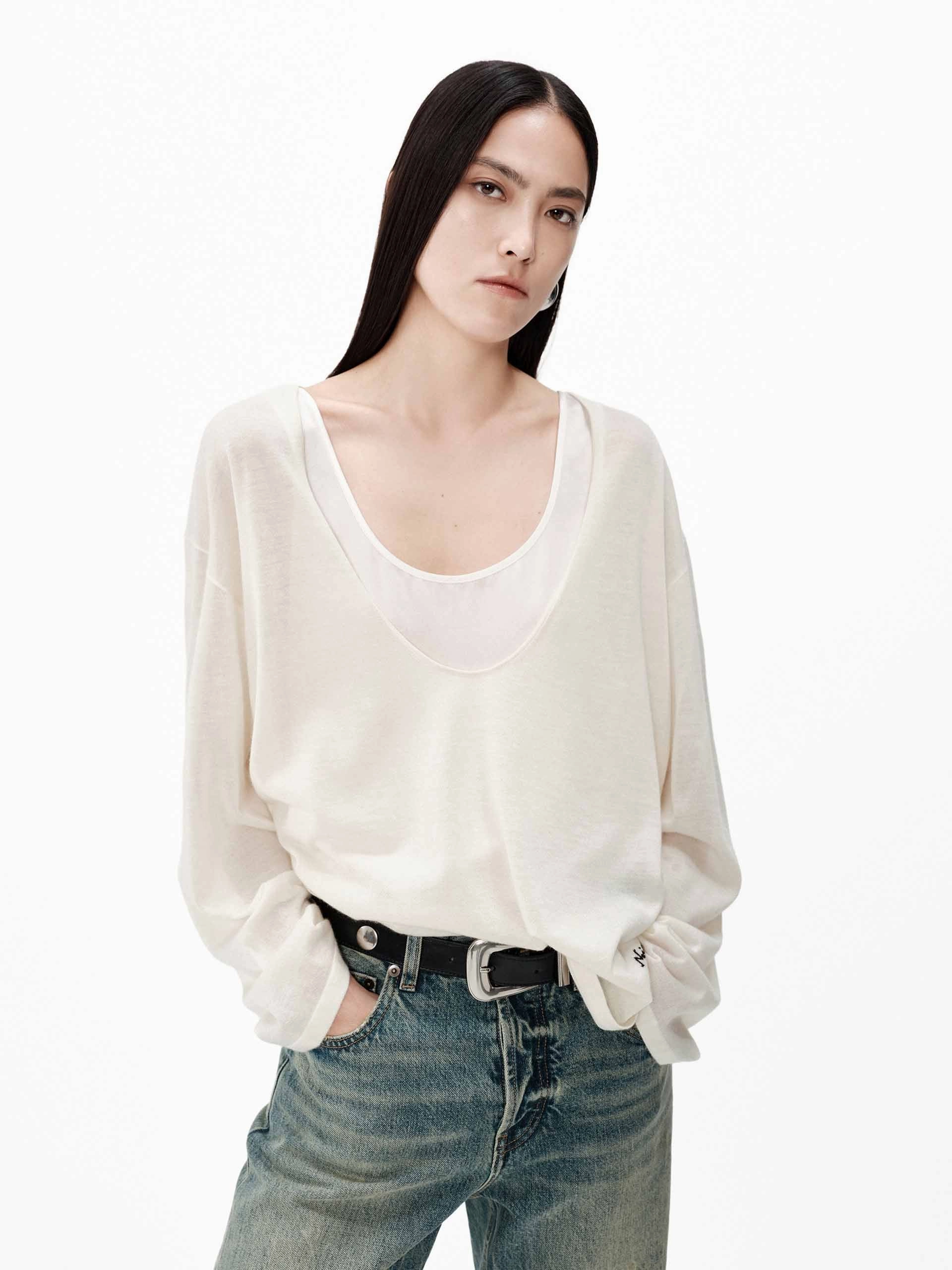 Cashmere Sweater Set Wrinkle Free Material Relaxed Knitwear