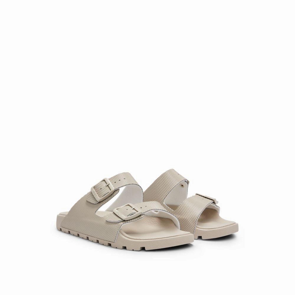 All-gender twin-strap sandals with structured uppers Mood Boost