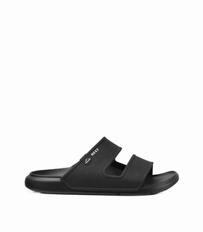 Shock Diffusing Heel Summer Footwear Essentials Men's Oasis Double Dip Sandal In Black