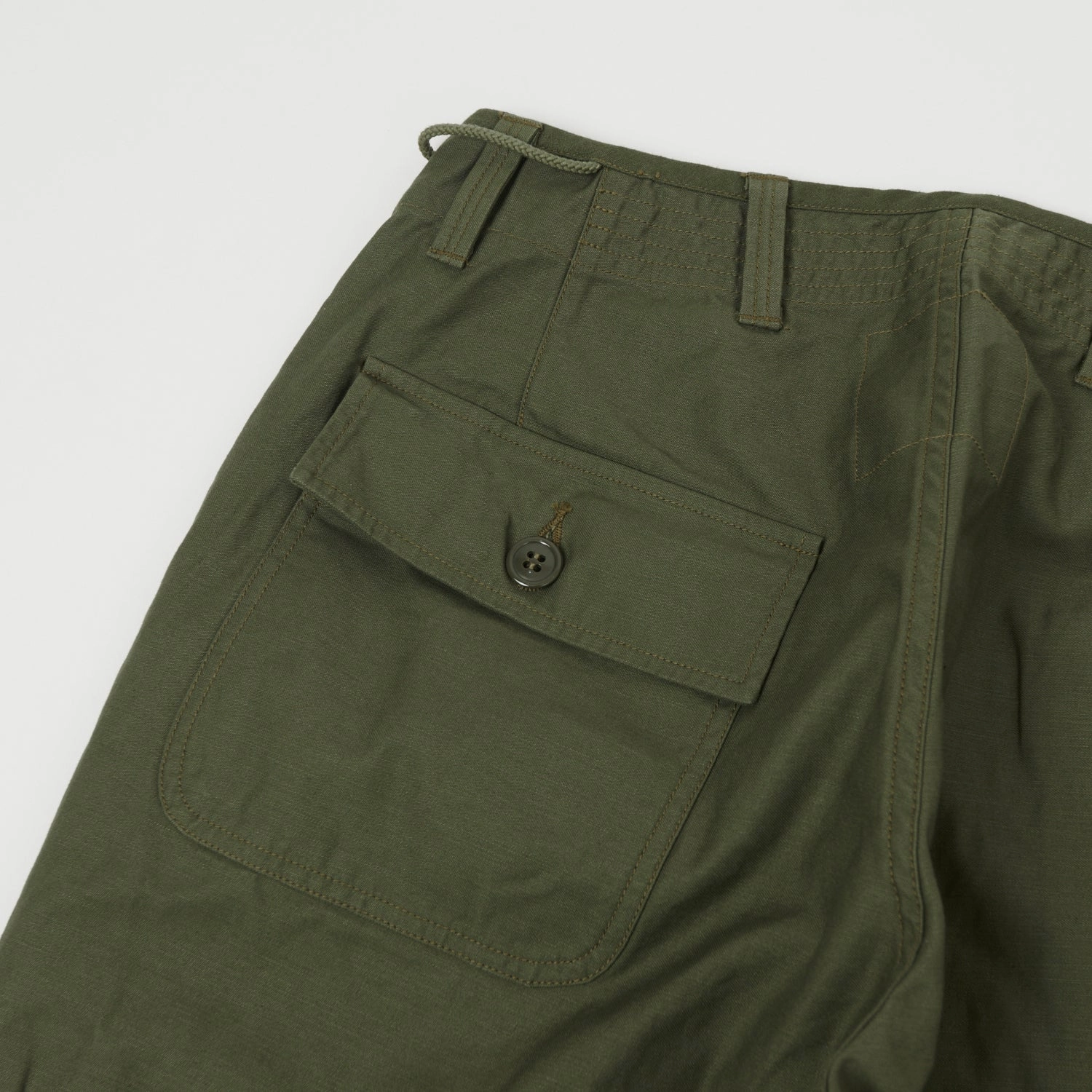 Stain Repellent Coating Everyday Comfort Fit Buzz Rickson's U.S. Army Cold Weather Trouser - Olive