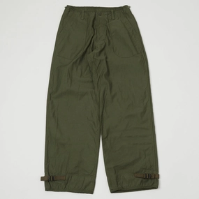 Breathable Wear Fit Weekend Style Buzz Rickson's U.S. Army Cold Weather Trouser - Olive