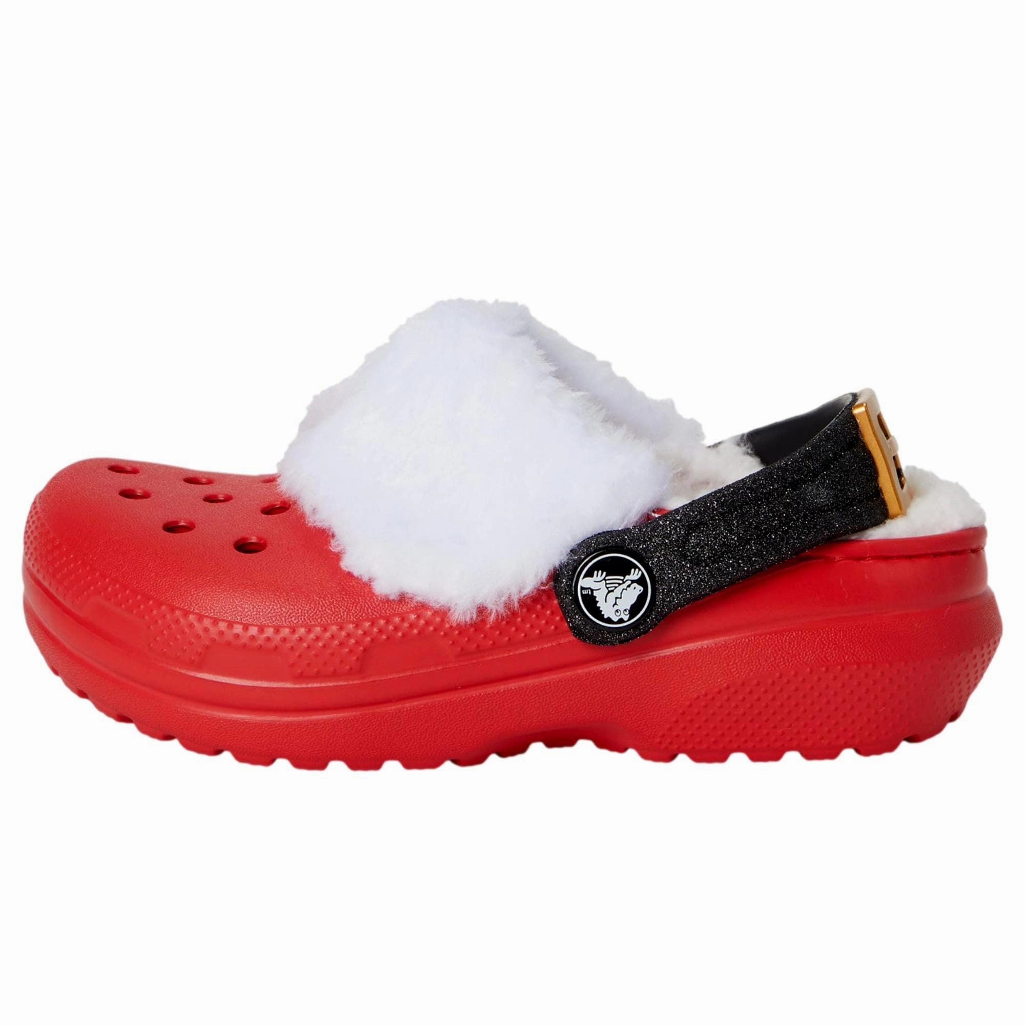 Smooth Surface Easy Walk Footwear Crocs Santa Lined Clog Varsity Red/Multi  210932-6WE Toddler