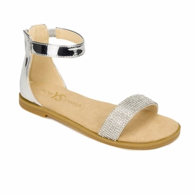 Ombre Fade Step In Kids Miss Cambelle Sandal In Silver Crystal