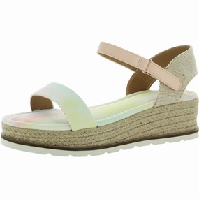 Comfort Fit Volley Girls Tie Die Open Toe Ankle Strap