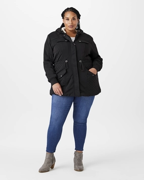 Layer Flexibility Primrose Quilted Hooded Jacket | Black