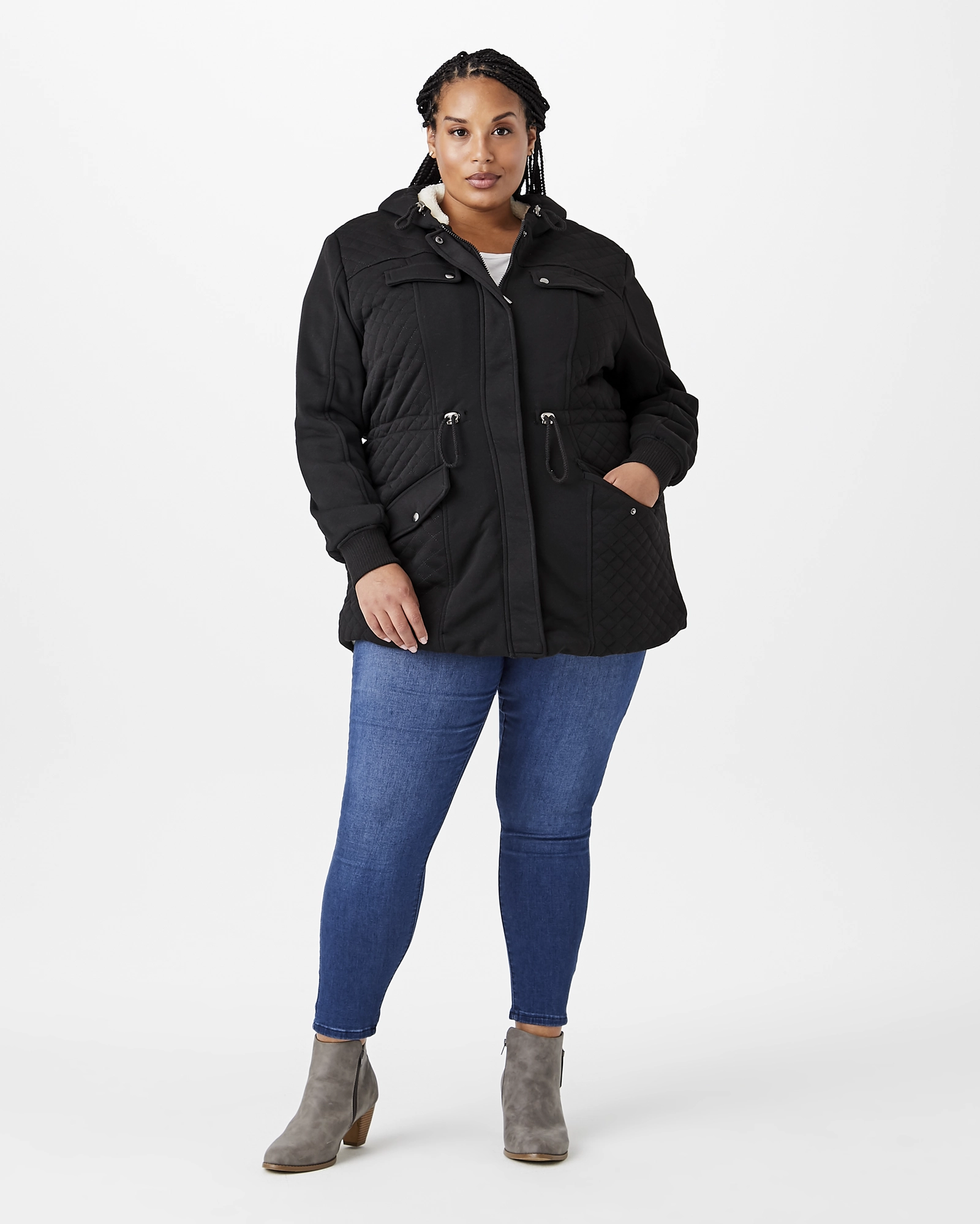 Layer Flexibility Primrose Quilted Hooded Jacket | Black