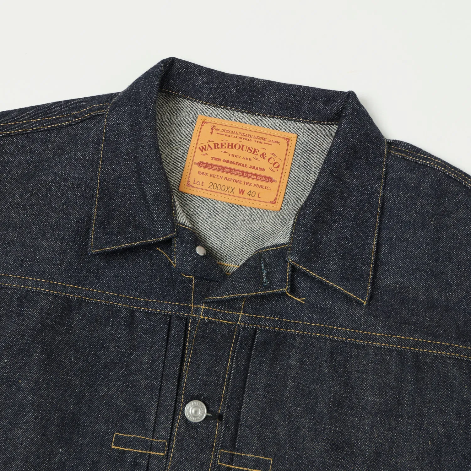 CompressionResistant Comfy Essentials Warehouse & Co 2000XX 'Dead Stock Blue' Type I Denim Jacket - Raw