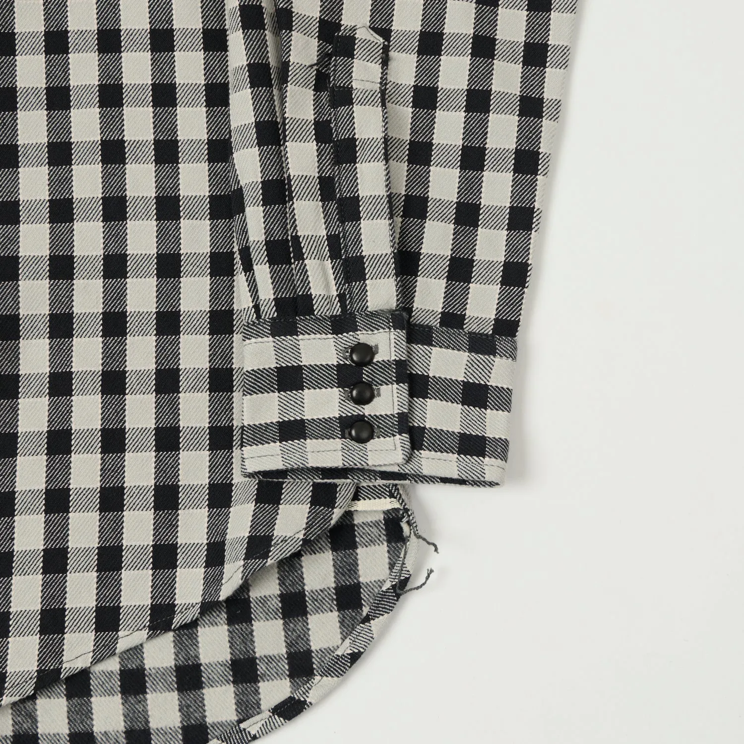 Breathable fabric Warehouse & Co 3052 Longhorn Flannel Western Shirt - Black