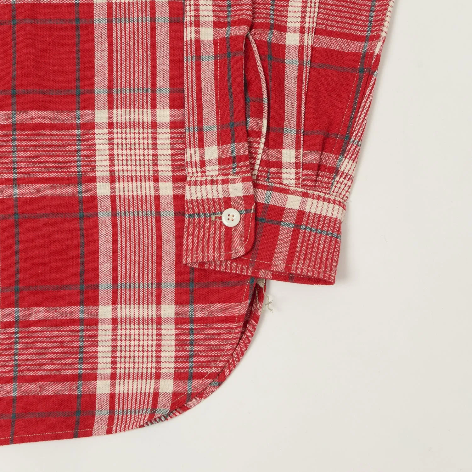 Checkered Print City Exploration Warehouse & Co 3055 Duck Digger Plaid Work Shirt - Red