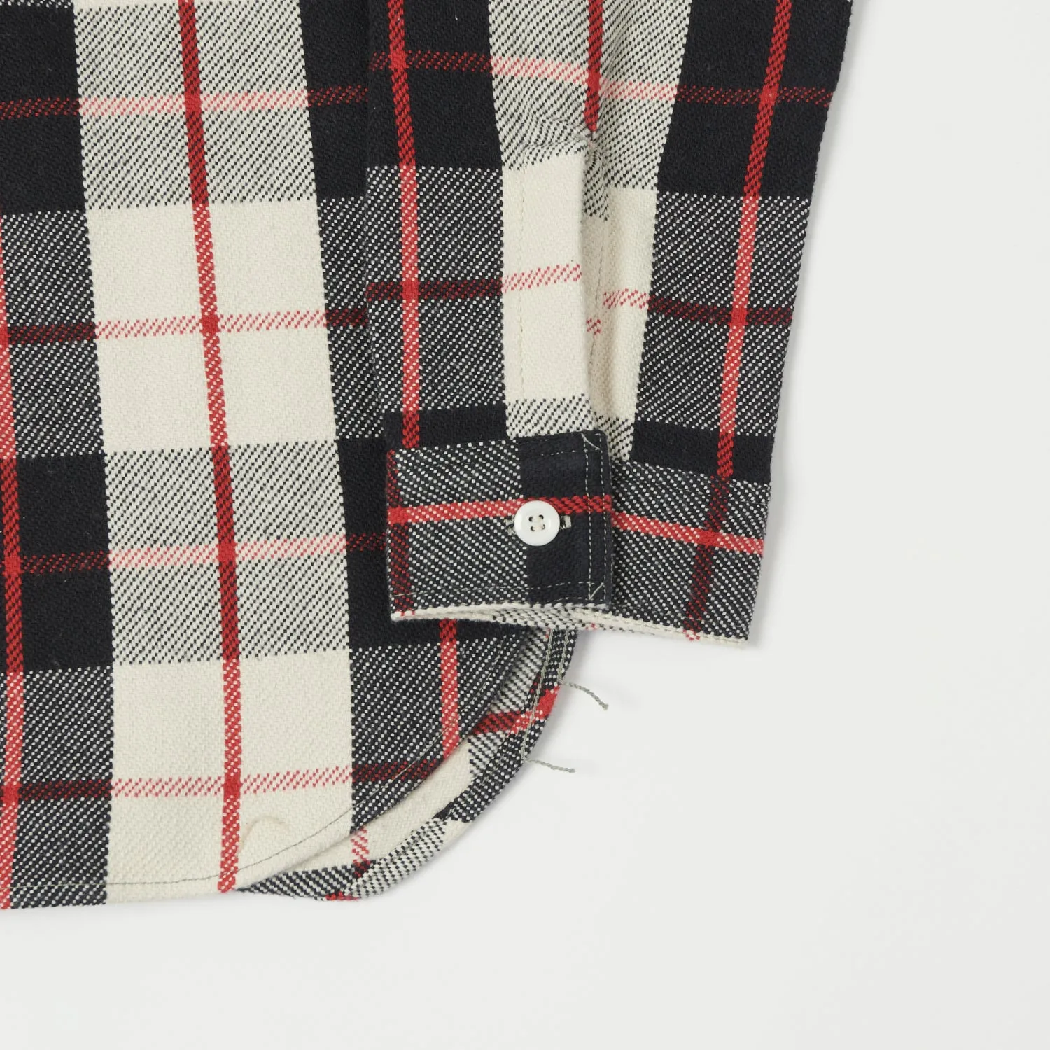 Everyday Look Sheer Panel Warehouse & Co 3104 Plaid Flannel Shirt - Black