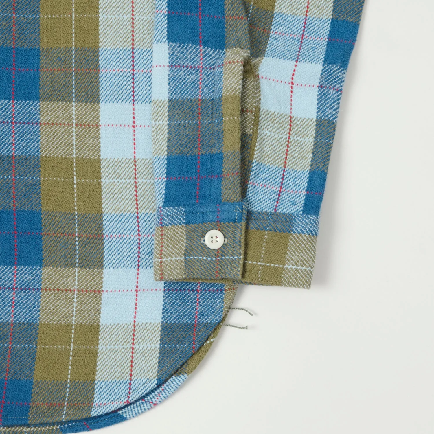 Warehouse & Co 3104 Plaid Flannel Shirt - Blue Weekend Outing Holiday Outfit