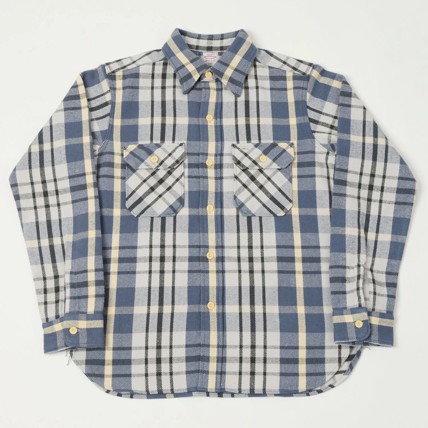 Modern Fit Warehouse & Co 3104 Plaid Flannel Shirt - Blue