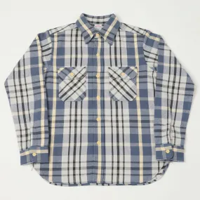 Ombre look Warehouse & Co 3104 Plaid Flannel Shirt - Blue