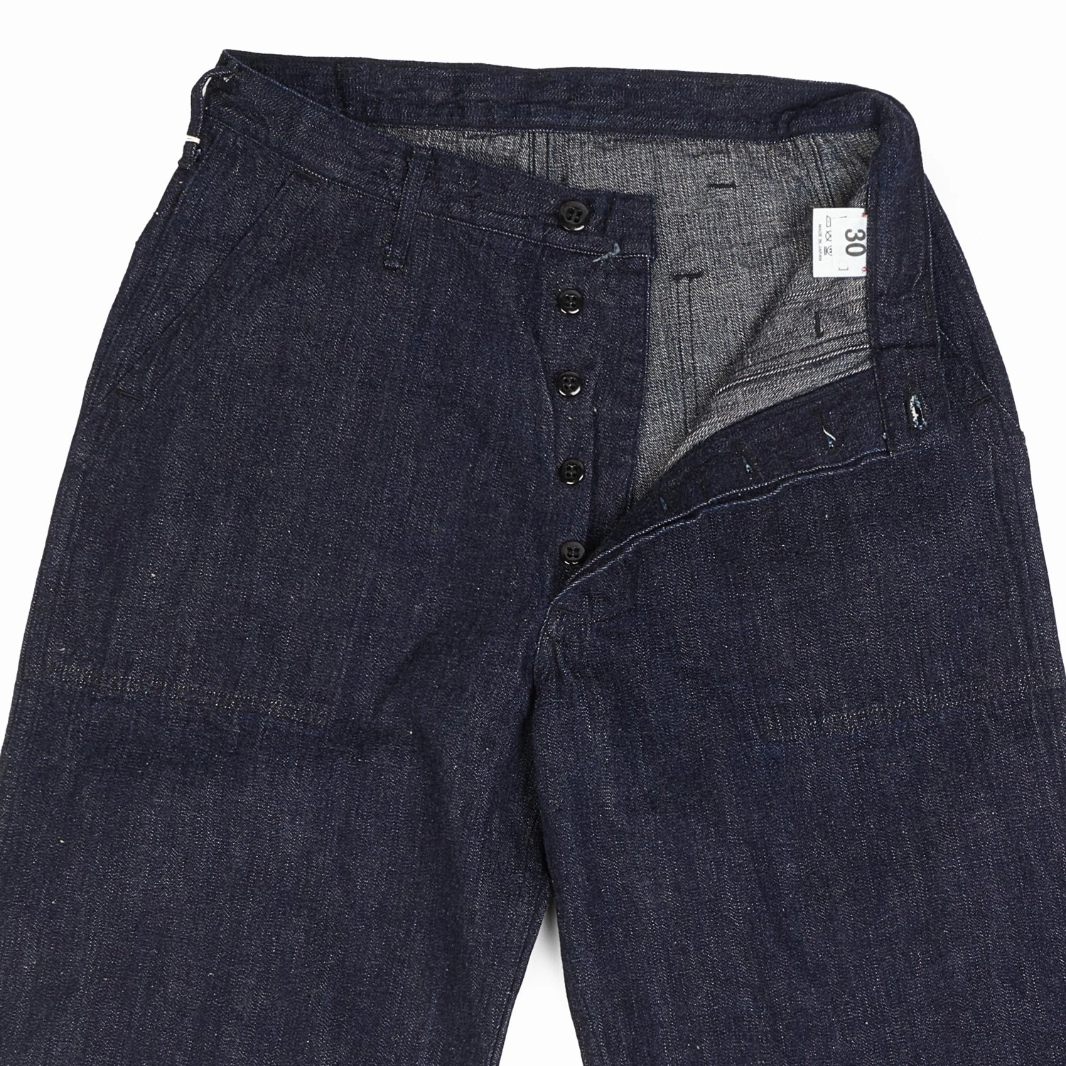 Warehouse & Co 1202 U.S. Navy Denim Utility Trouser - One Wash Hypoallergenic fabric Relax Fit Design