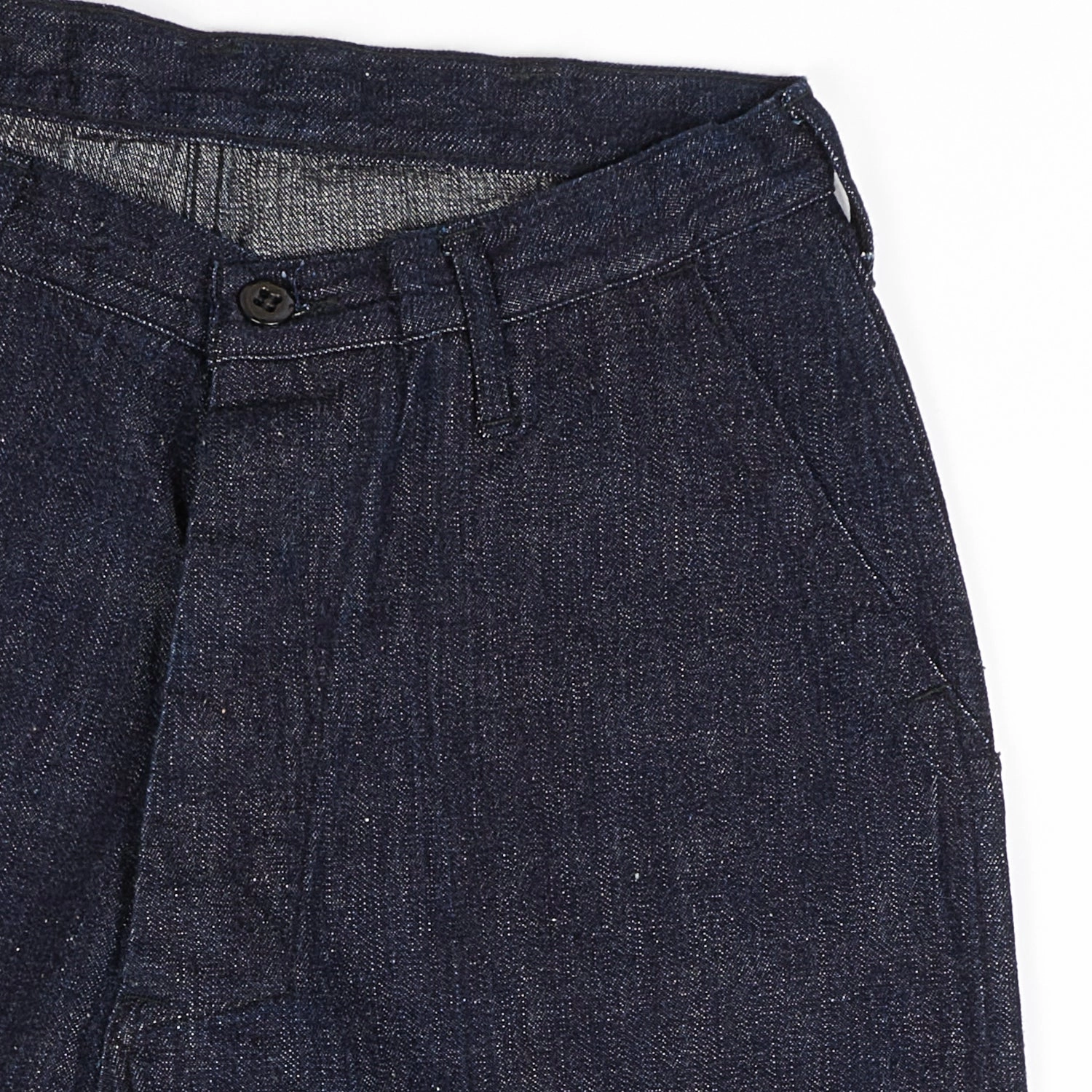 Warehouse & Co 1202 U.S. Navy Denim Utility Trouser - One Wash ReinforcedStitching Built-in shorts