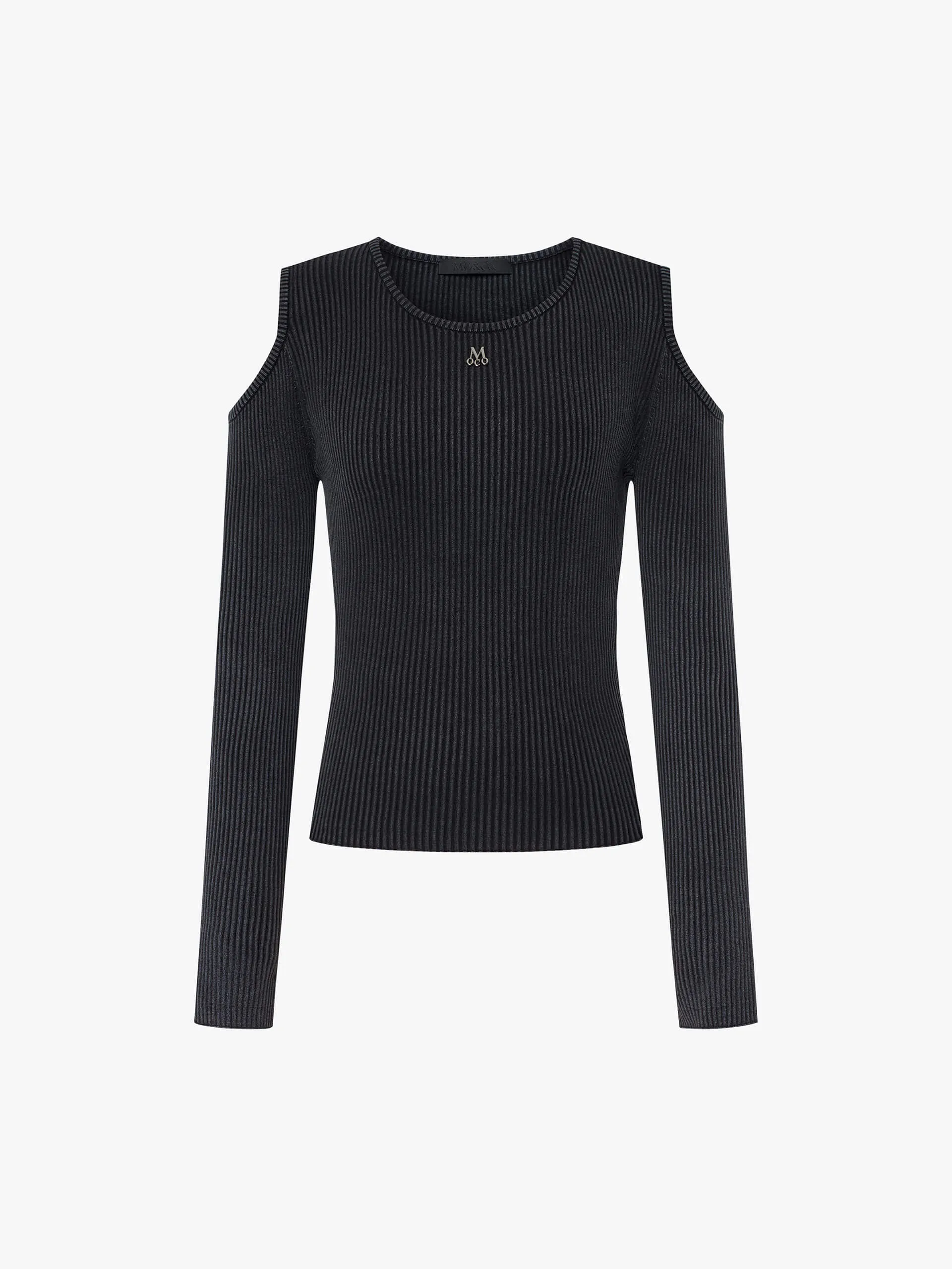 Ventilated Underarm Design Quick Fit Wear Cut Shoulder Knitted Sweater