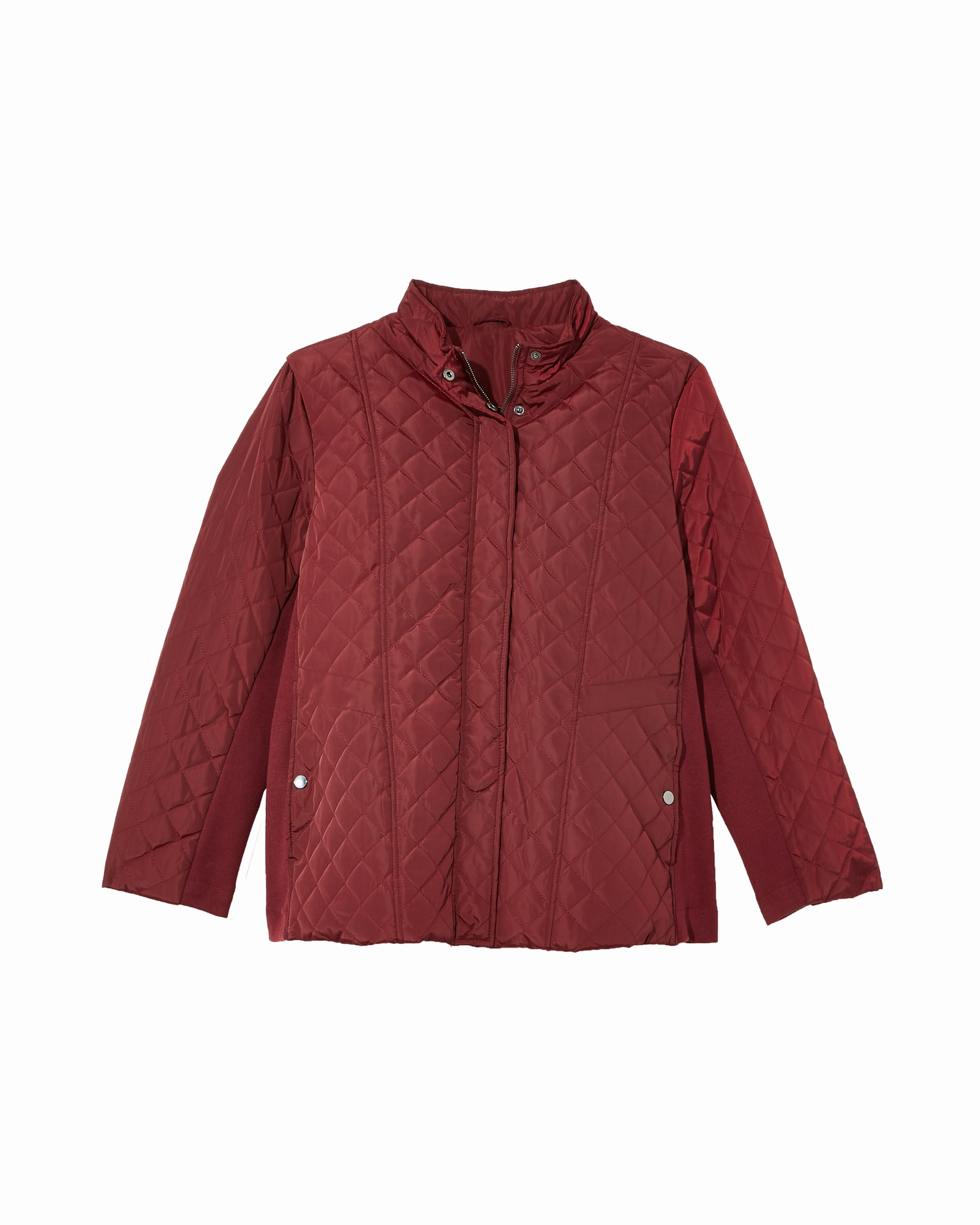 Azalea Quilted Jacket | Burgundy Endure