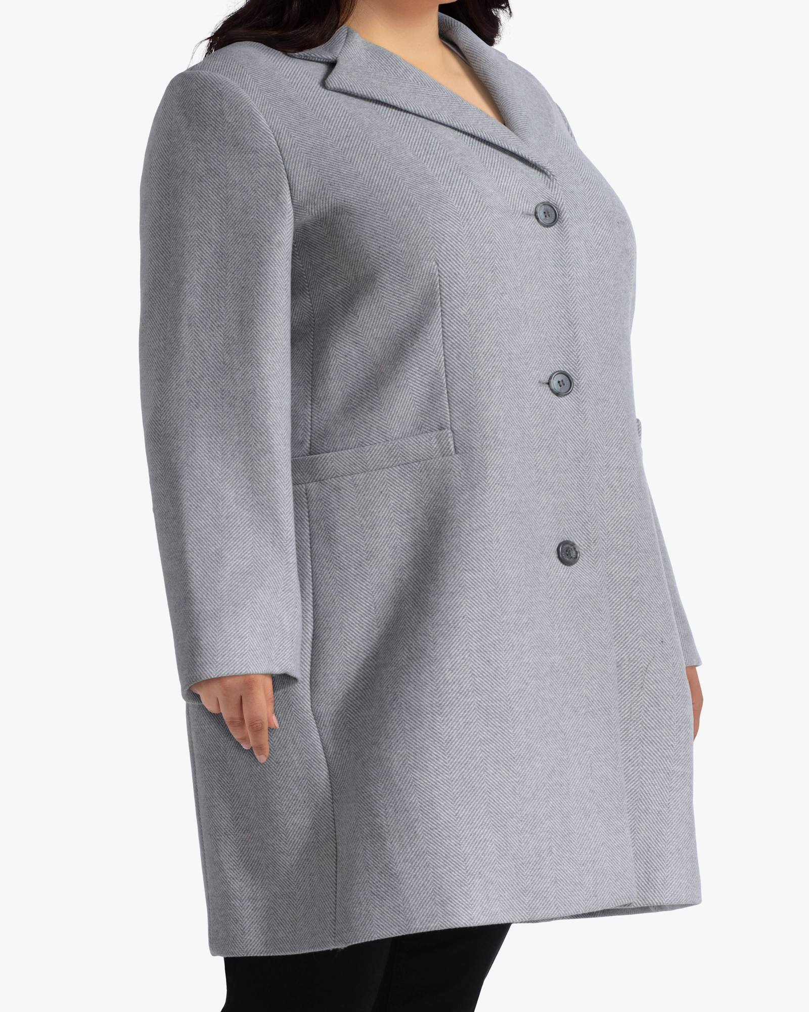Florian Wool-Blend Coat | Light Grey bar