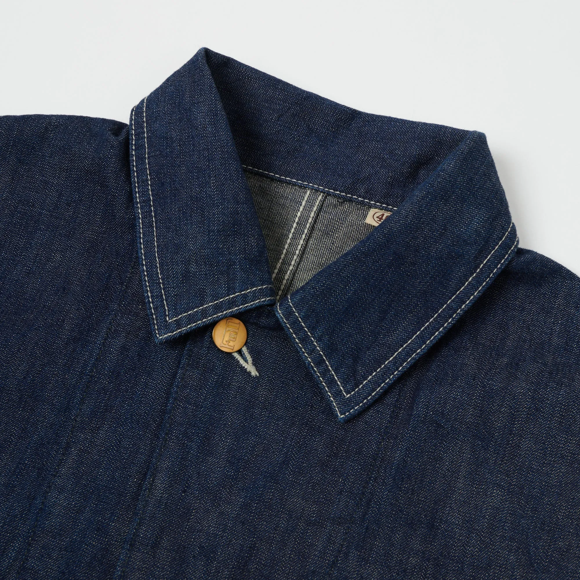 Full Count 2875 Denim Coverall Jacket - One Wash FoldableStructure