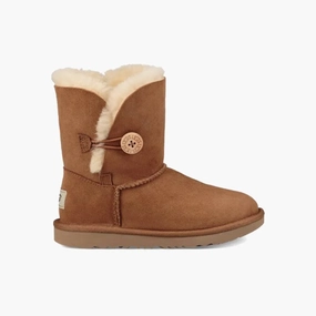 Mud Resistant Functional Minimalist UGG Bailey Button II Chestnut  1017400K-CHE Grade-School