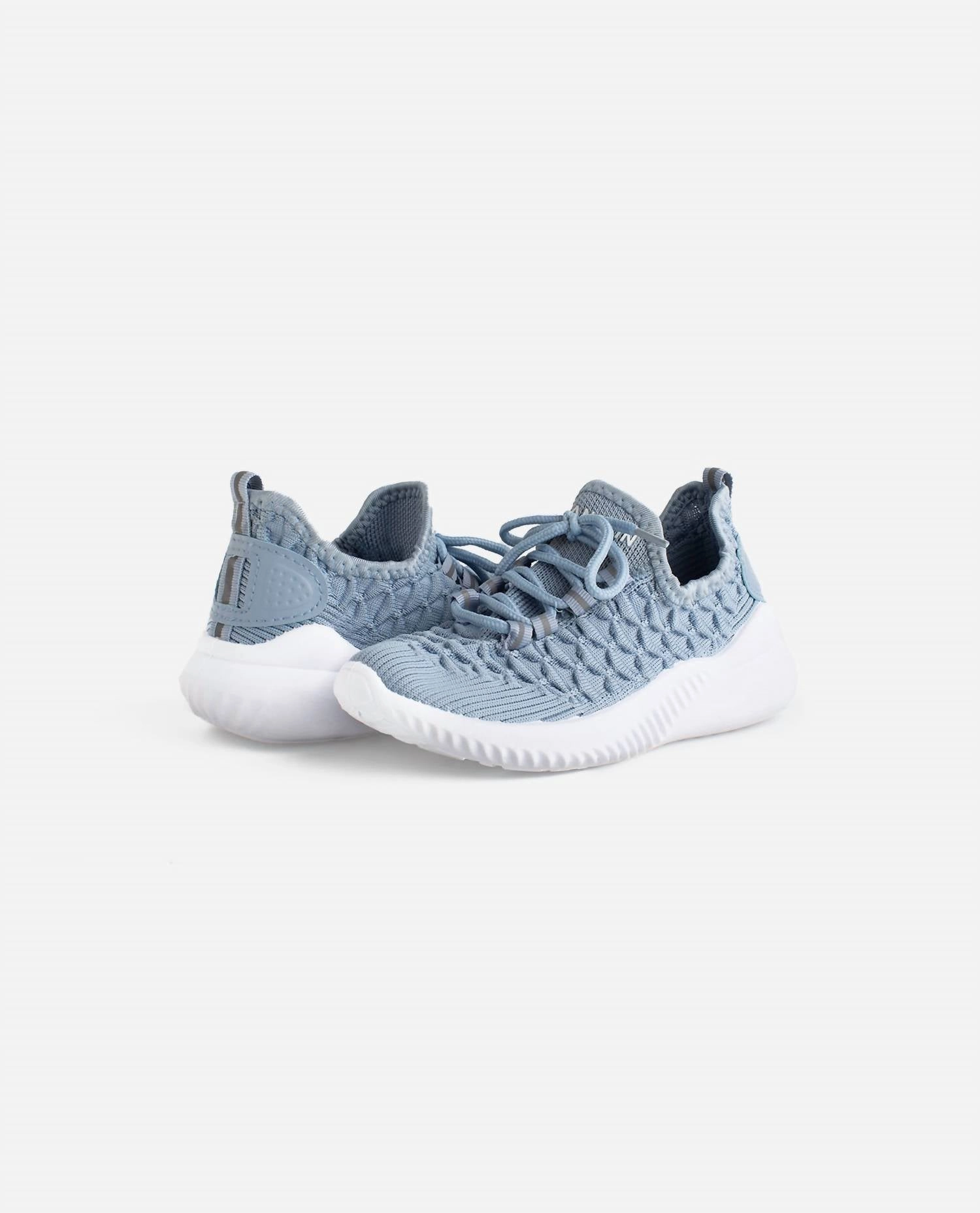 Rolling Gait Design Recycled Padding Girls Stunt Lace Up Sneaker In Blue