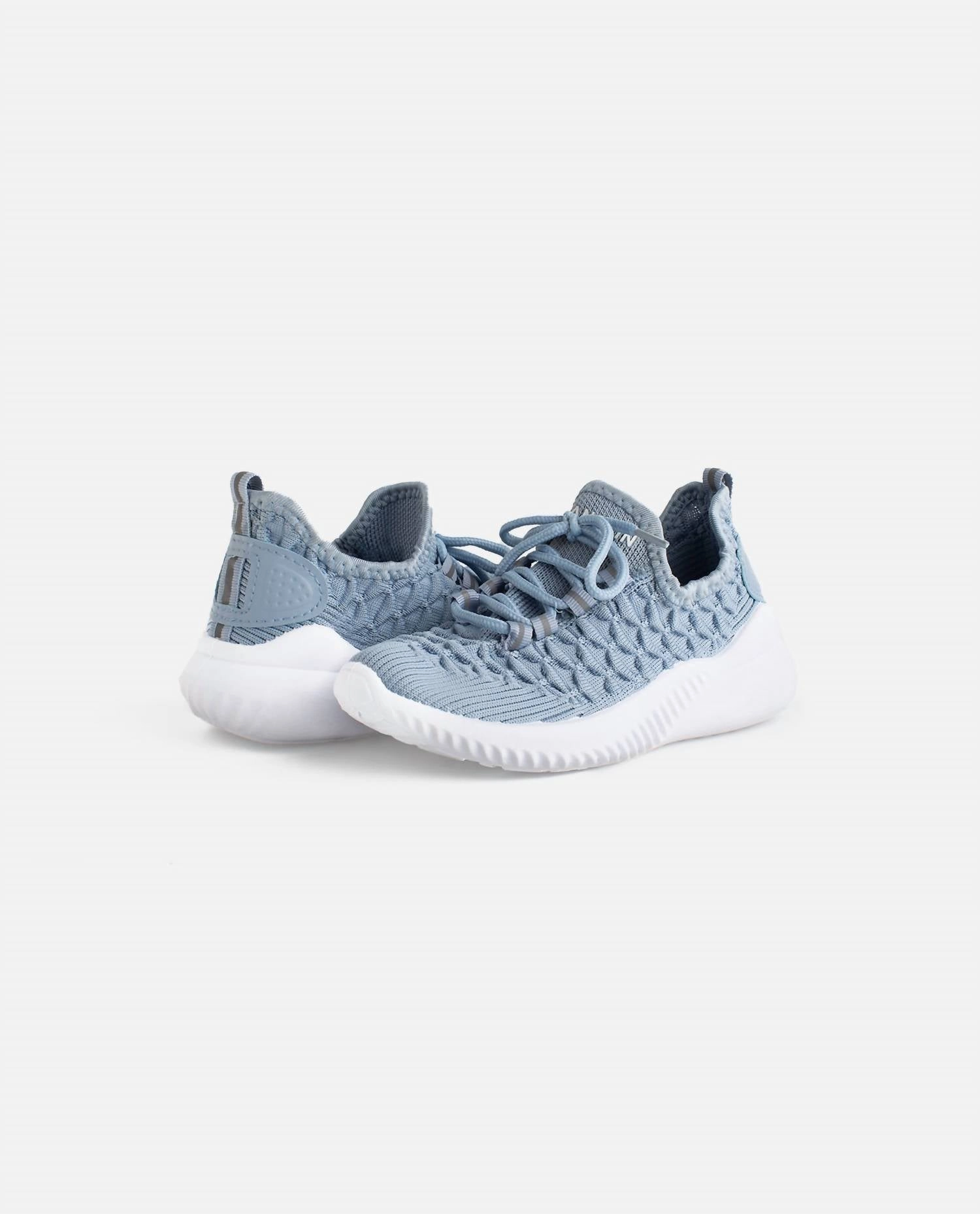 Girls Stunt Lace Up Sneaker In Blue Flex Zones LaceUp