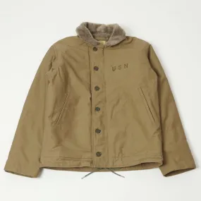 Buzz Rickson's U.S. Navy N-1 Deck Jacket - Khaki Chill Commute Fit