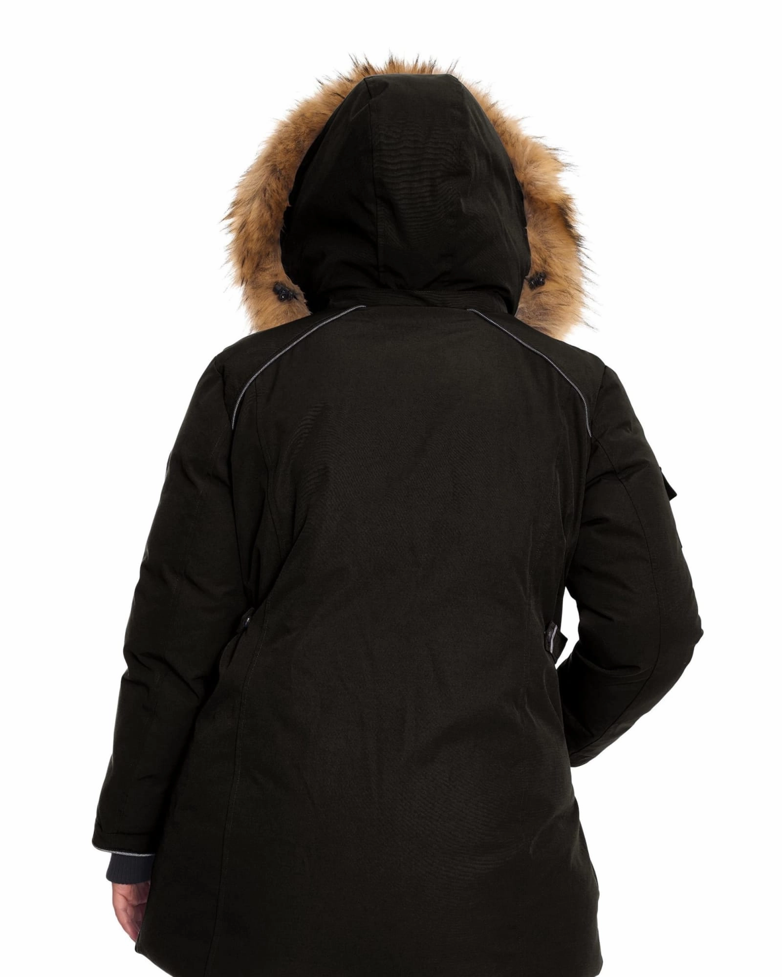 Anti-pill Reinforced Stress Points GLACIER | Vegan Down Recycled Parka Winter Jacket | Black