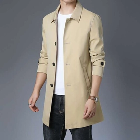 bag West Louis? Executive Business Solid Trench Coat