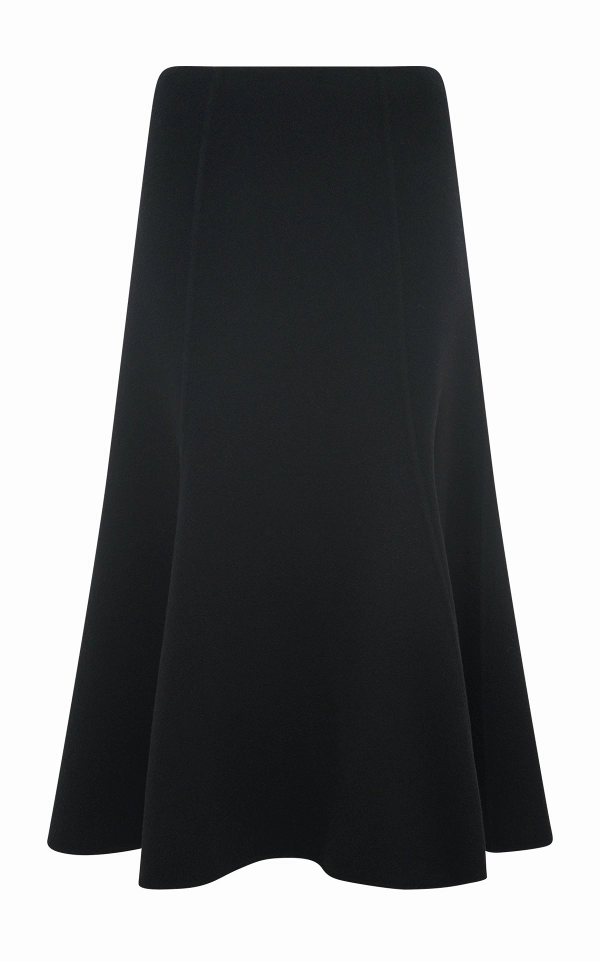 Smart Fit Date night Patterson Midi Skirt in Black Double-Face Recycled Cashmere