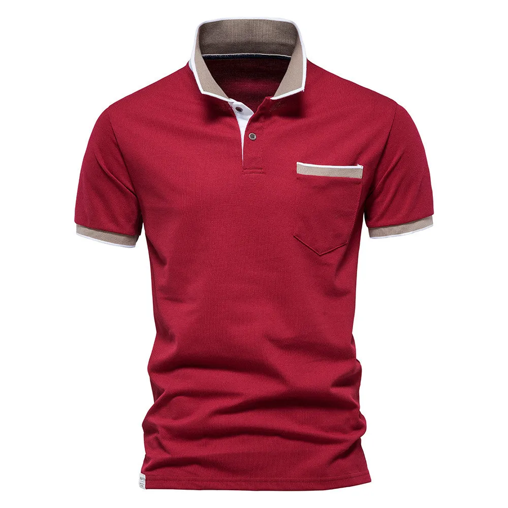 Fitted Wear West Louis? Brand Summer Cotton Casual Polo Shirt