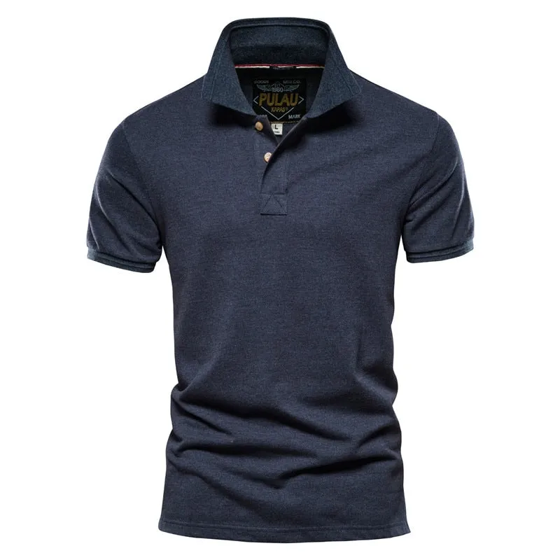 West Louis? Men Classic Cotton Business Polo Shirt Fashionable Shirt
