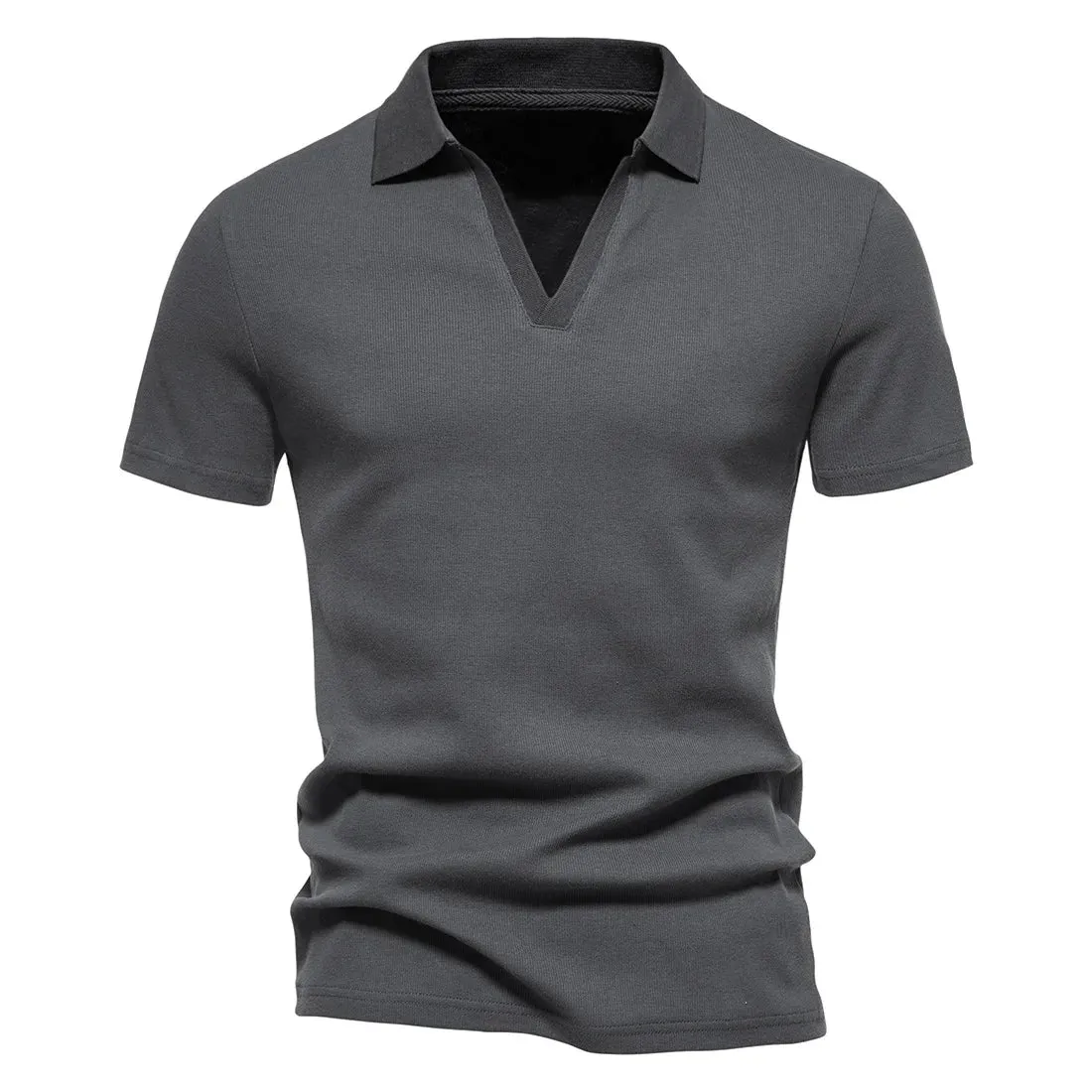 Sporty Fit West Louis? Men's V-Neck Polo Style Henley Tee