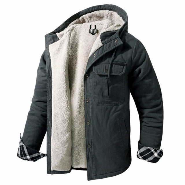 Layer Option West Louis? Classic Cotton Warm Hooded Windbreaker Parka