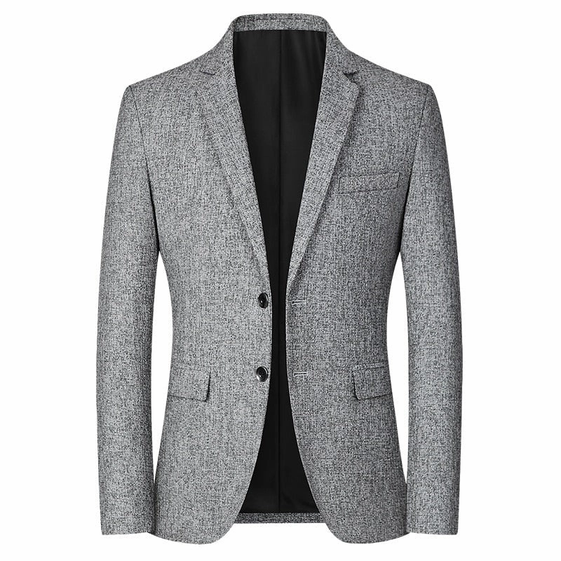 West Louis? Fashion Woolen Single-Breasted Office Blazer HighNeck popular among adults