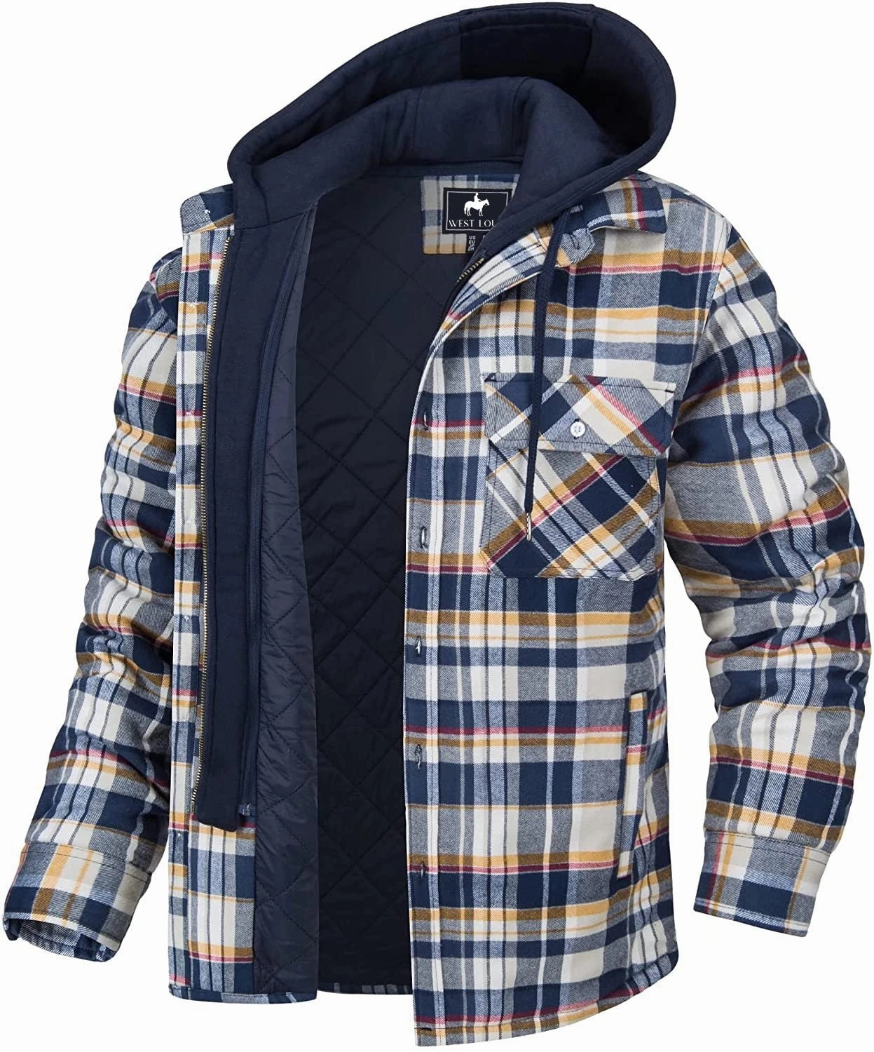 Compete Storm Layer West Louis? Flannel Shirt Jacket with Removable Hood