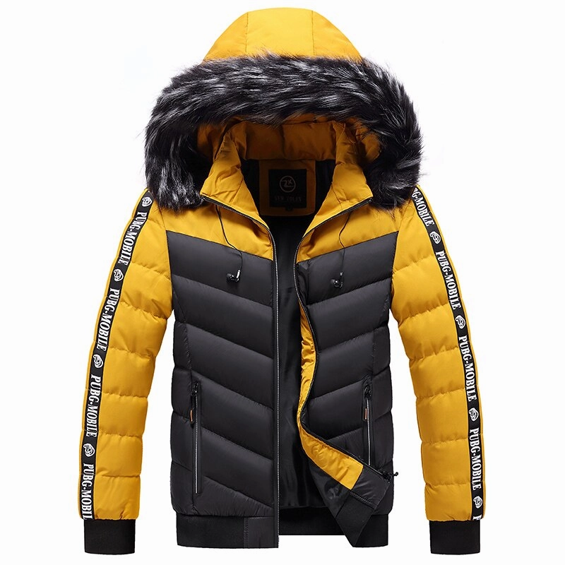 MultiPocketDesign rainy West Louis? Patchwork Thick Warm Fur Hood Waterproof Parka