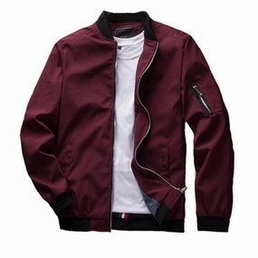 Layer Flex West Louis? Style Zipper On Pocket Pilot Jacket
