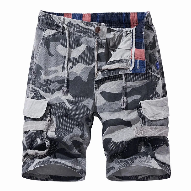 Soft Comfort Stretch Flex West Louis? Summer Men Cotton Camouflage Shorts