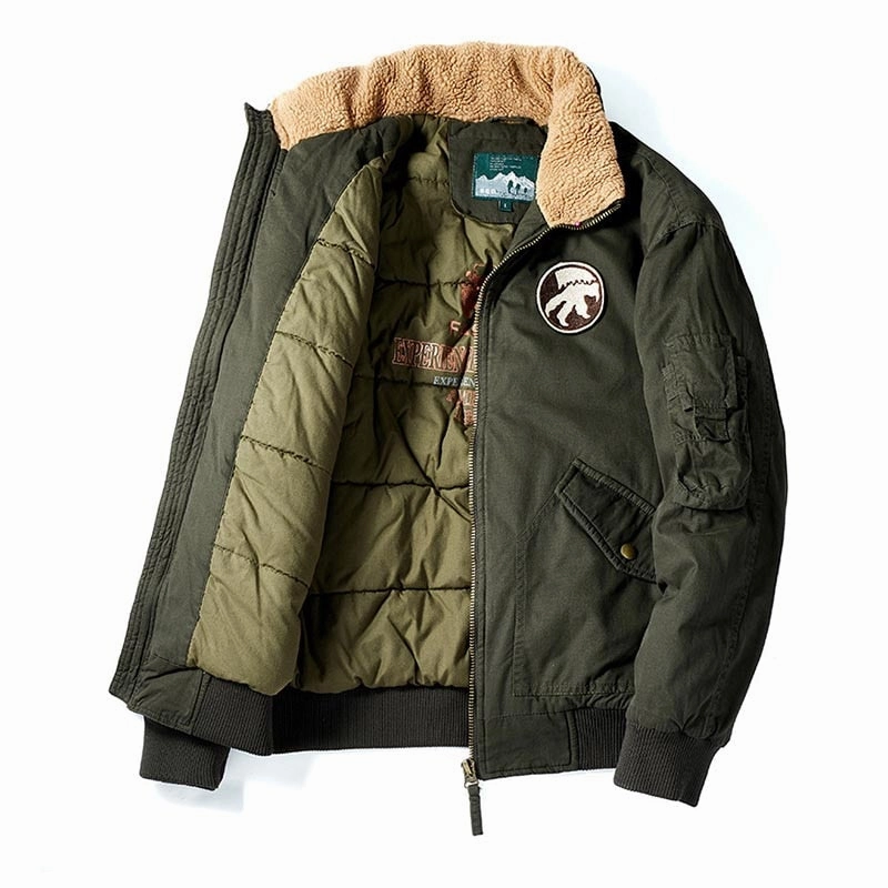 West Louis? Winter Flight Bomber Thermal Parka Stand Collar