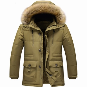 Reservation West Louis? Winter Thickening Warm Long Outerwear Coat