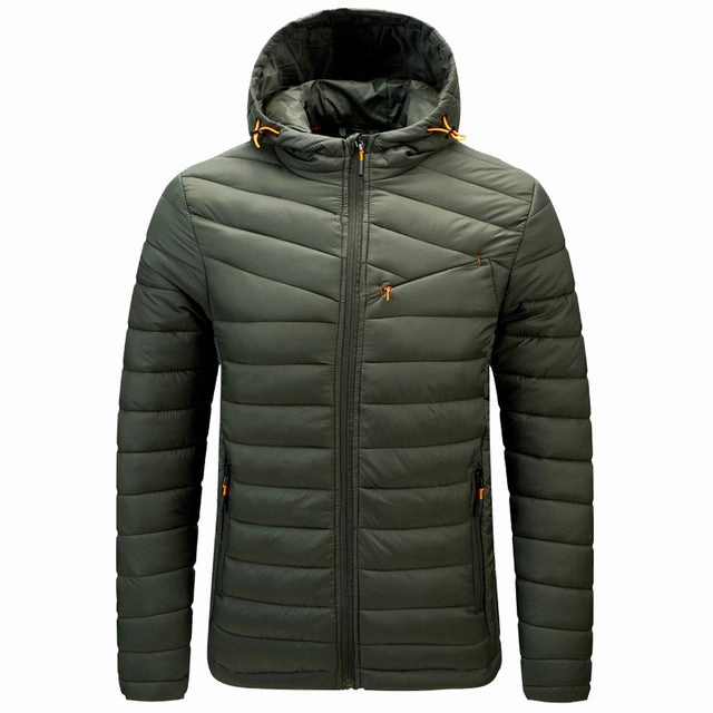 West Louis? Winter Windproof Thick Puffer Jacket Hidden Zipper Closure