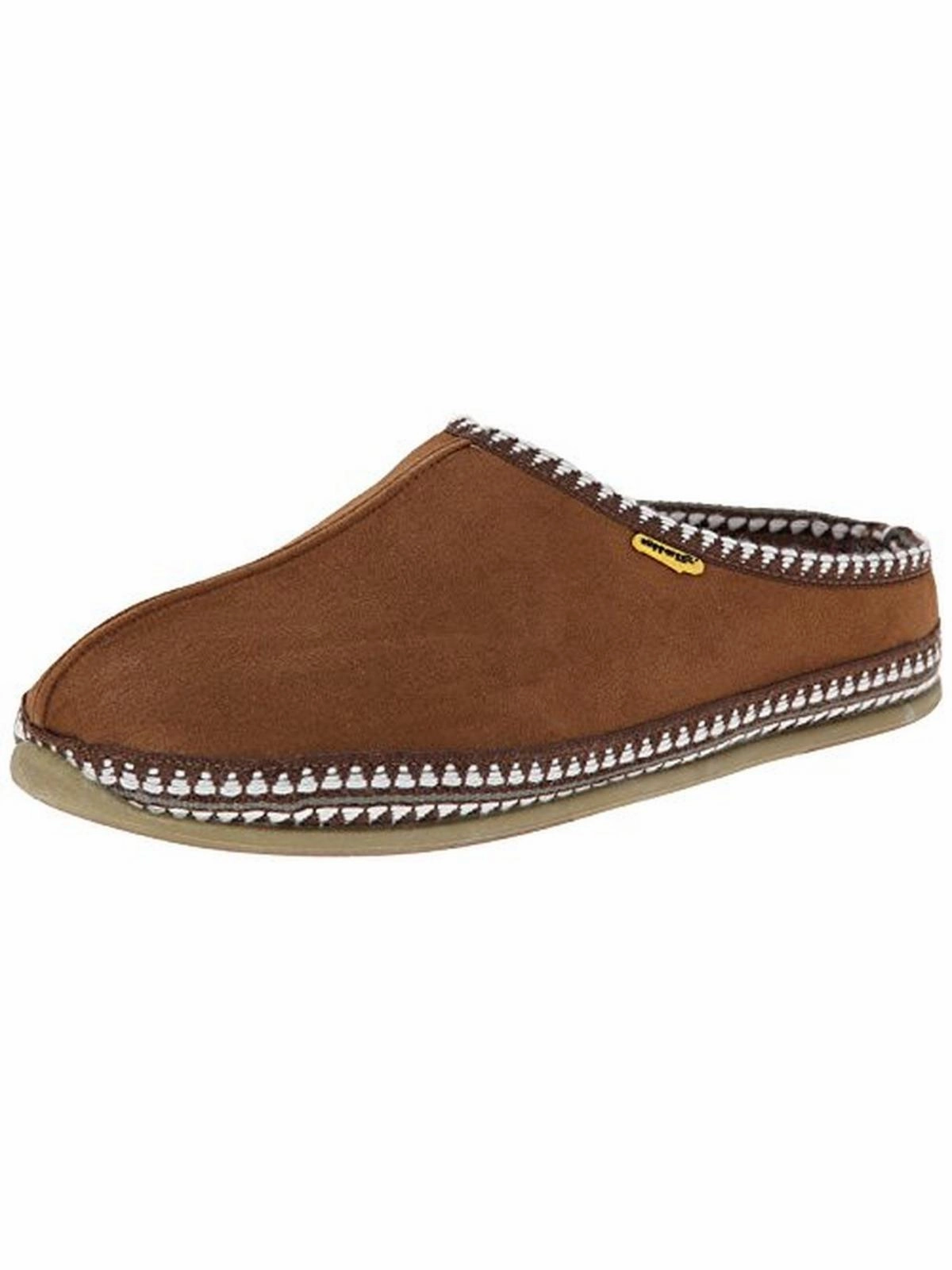 simple design Quick Beach Shoes Wherever Mens Faux Suede Knit Trim Mule Slippers