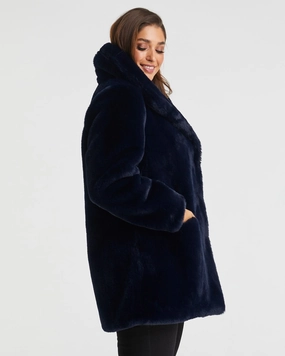 Whistler Coat | Navy Kindness Mesh Backed Hood