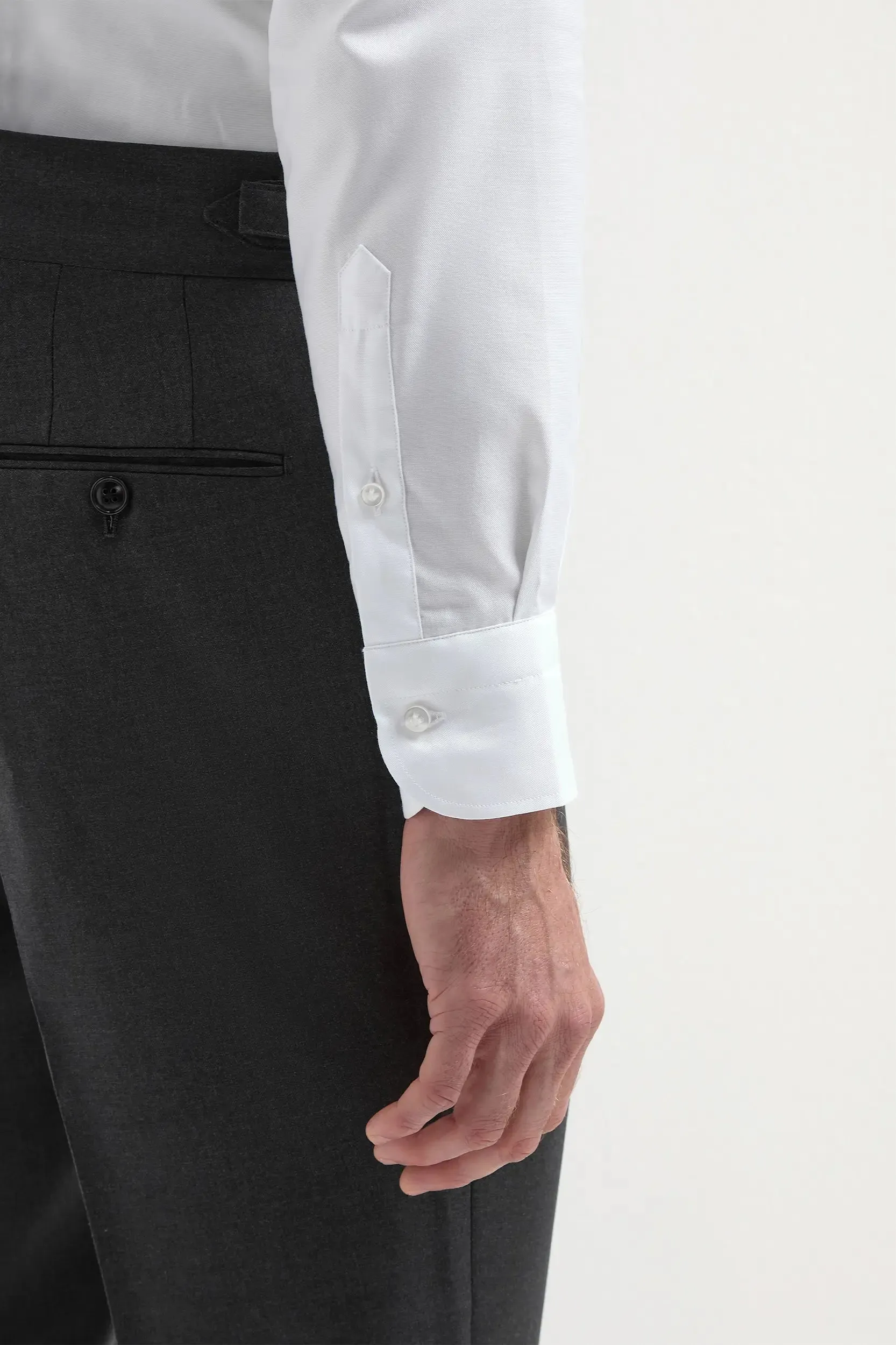 White Shirt - Made In Italy Dressy look Cool Comfort