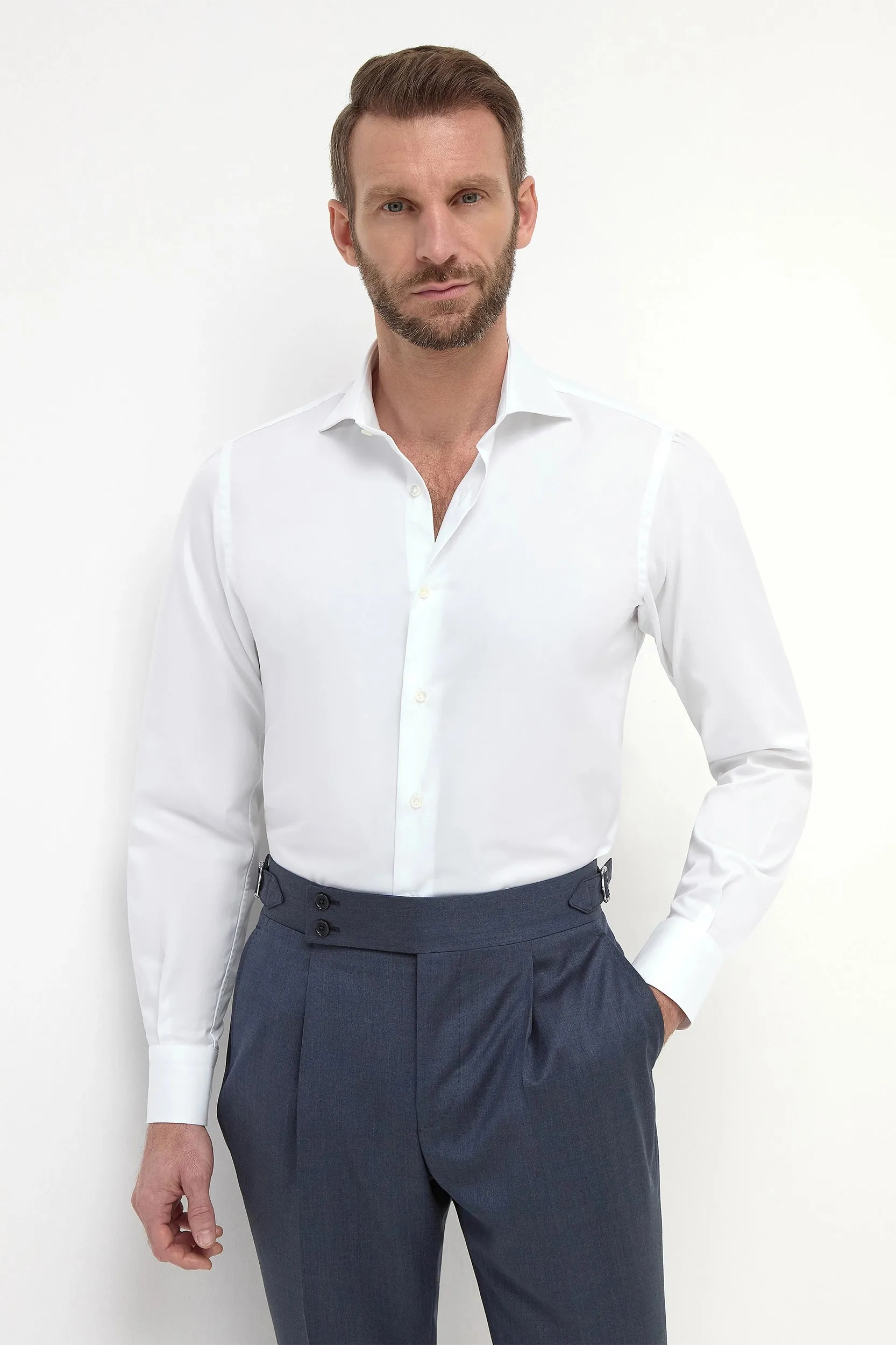 White Shirt ??Sartoriale collection??- Made In Italy Organic Cotton