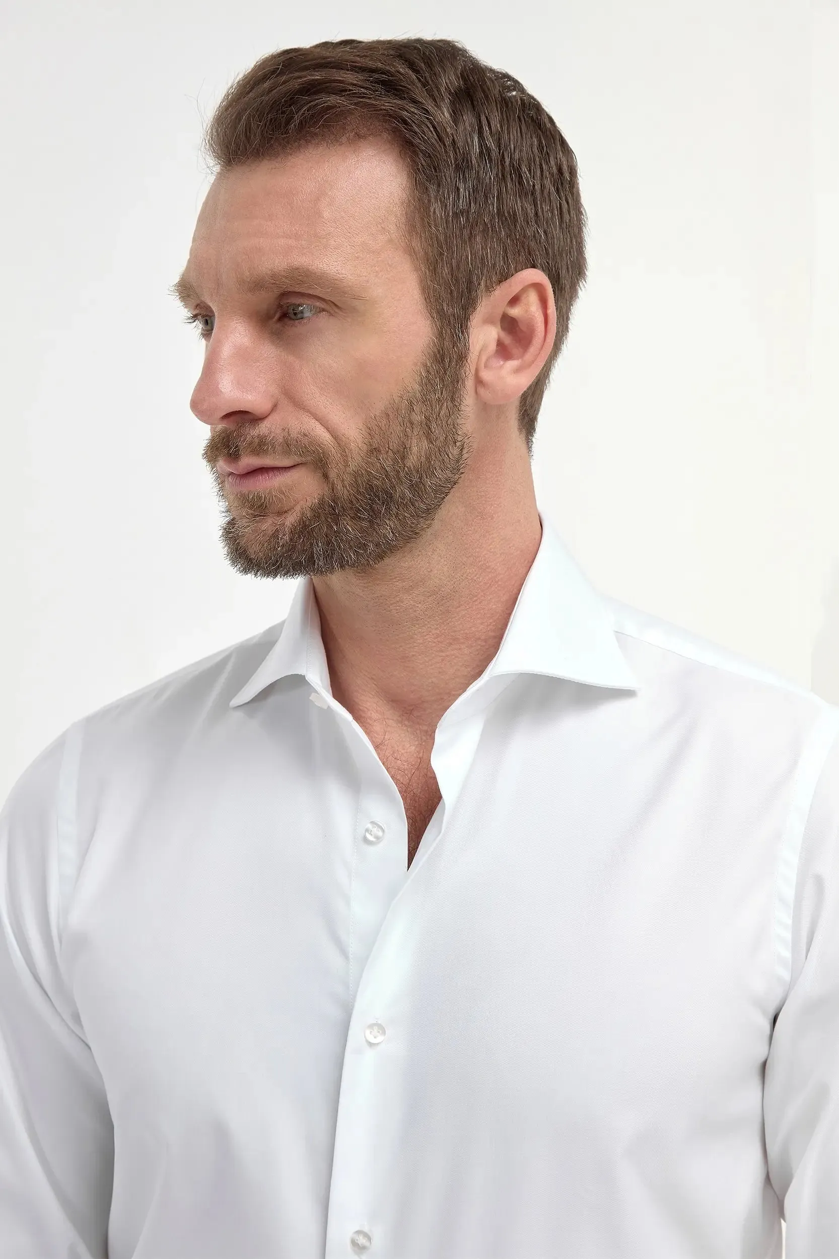 Camouflage Style White Shirt with double cuff - Made In Italy